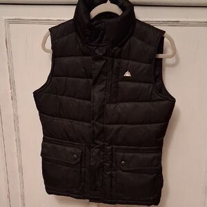 Snozu Womens Feather Charcoal Puffer Vest